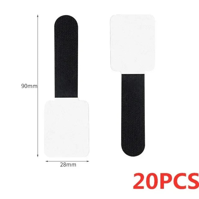 20/10/5PCS Releasable Cable Organizer Ties Mouse Earphones Wire Management Nylon Cable Ties Reusable Loop Hoop Tape Straps T…