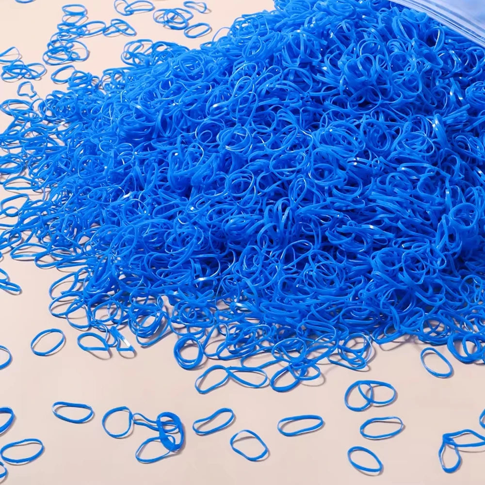 500/1000/2000pcs Girls Colourful Disposable Rubber Band Hair Ties Headband Children Ponytail Holder Bands Kids Hair Accessor…