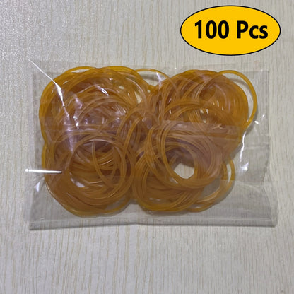 High elastic yellow rubber band - set of 100/300/666 pieces, with a diameter of 38 millimeters, durable natural rubber, suit…