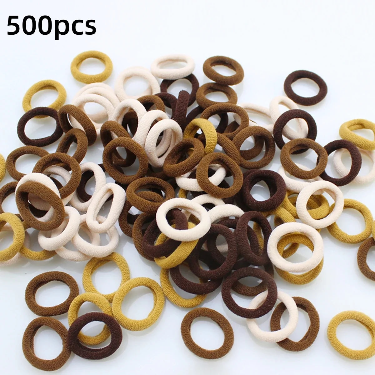 100/300/500 pcs Girls Colorful Elastic Hair Bands Ponytail Hold Hair Tie Rubber Bands Scrunchie Hair Accessories Bands for G…