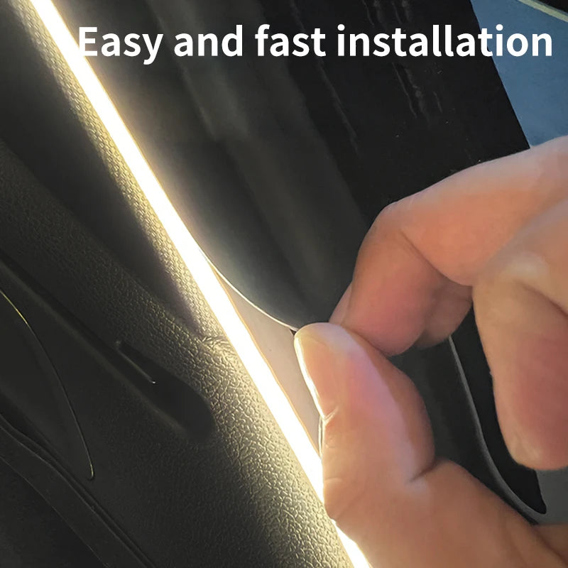 Car high brightness trunk lighting ambient light interior decoration LED wiring free automatic sensing tailgate light strip…