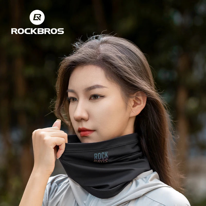 ROCKBROS Winter Keep Warm Cycling Face Mask Fleece Hiking Camping Ski Balaclava Neck Scarf Windproof MTB Road Bicycle Bike M…