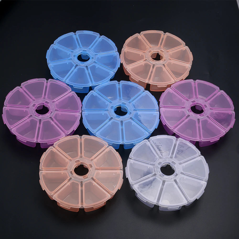 1 Pc Plastic Jewelry Box 5-28 Compartment Slot Organizer Storage Beads Container Adjustable Jewelry Storage Box Rectangle Ca…