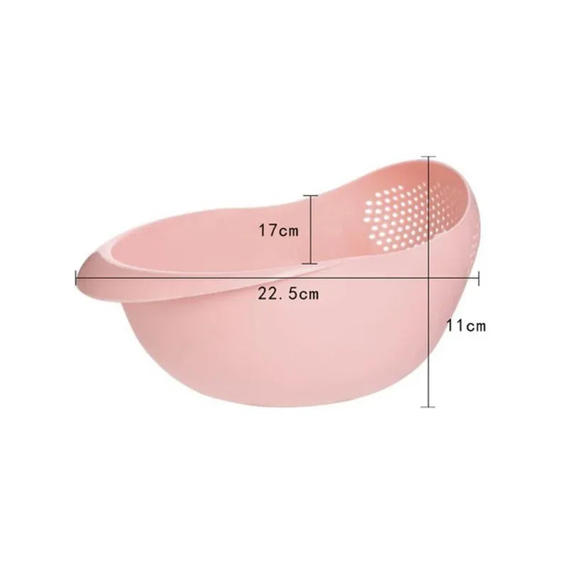 Rice Sieve Plastic Colander Kitchen Drain Basket with Handles Rice Bowl Strainer Basket Sink Drain Kitchen Tools - image 12