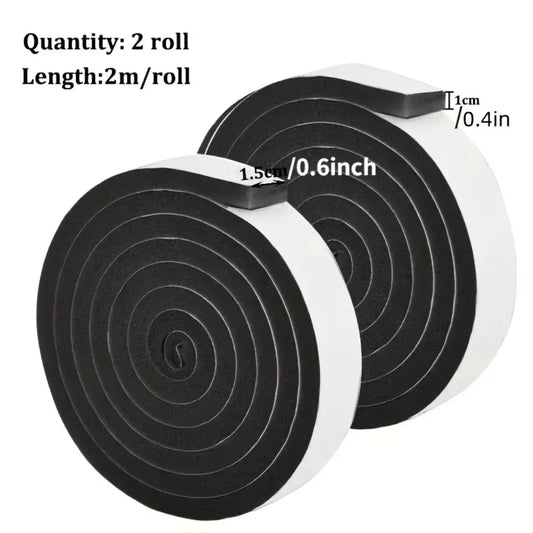 4m Foam Window Sealing Strips Windproof Sound-Proof Door Weather Stripping Dustproof Self-adhesive Tape Door Seam Sealing St…