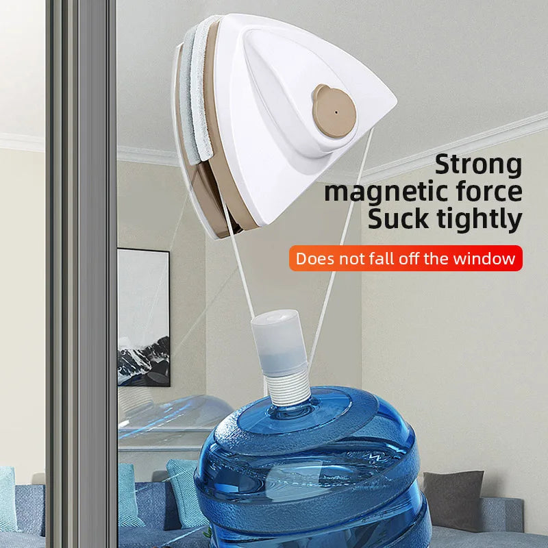 NEW Magnetic Glass Window Cleaning Tool Water Discharge Double-layer Wiper Household Special Window Cleaner For Home - image…