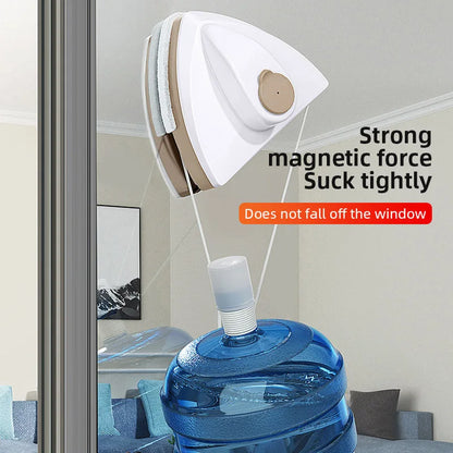 NEW Magnetic Glass Window Cleaning Tool Water Discharge Double-layer Wiper Household Special Window Cleaner For Home - image…
