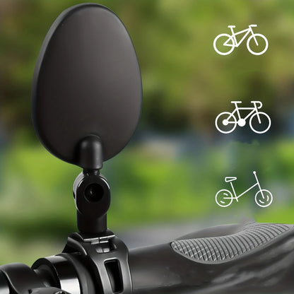 1/2PCS Bicycle Rearview Mirror 360 Degree Adjustable Rotatable Universal Cycling Handlebar Rear View Mirrors for MTB Road Bi…