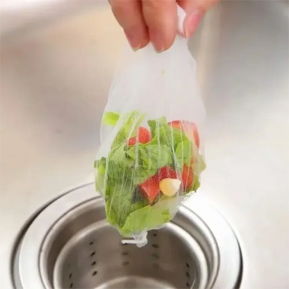 50-200Pcs Disposable Kitchen Sink Filter Sewer Drain Anti-blocking Garbage Bag Pool Leak Mesh Bag Mesh Strainer Sink Garbage…