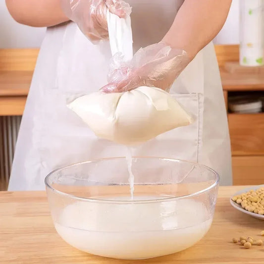 1/5Pcs Reusable Nut Milk Bags Strainers Unbleached Nylon Cheesecloth Bag Food Cheese Yogurt Filter Kitchen Fine Mesh Straine…