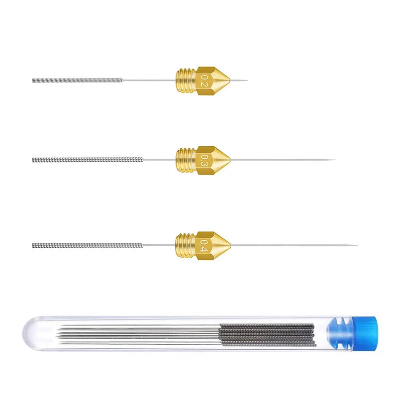 3D Printer Nozzle Cleaning Kit 0.2/0.3/0.4/0.5/0.6/0.8/1.0mm Stainless Steel Nozzle Cleaning Needles 3D Printer Nozzle Clean…