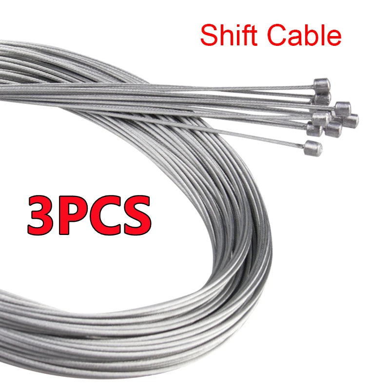 10/5/3/1PC 2M MTB Bicycle Brake Line Bicycle Speed Line Fixed Gear Shifter Gear Brake Cable Set Core Inner Wire MTB Road Bik…