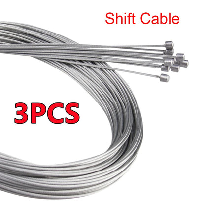 10/5/3/1PC 2M MTB Bicycle Brake Line Bicycle Speed Line Fixed Gear Shifter Gear Brake Cable Set Core Inner Wire MTB Road Bik…