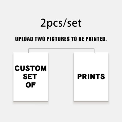 1/2/3pcs Personalized Custom Canvas Prints Photo Poster for Family Life Pet Anime Birthdays Weddings Scenery Home Wall Art D…