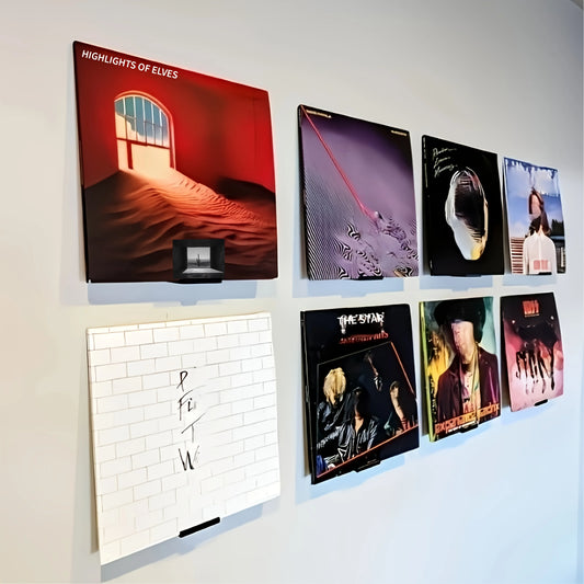 1 Pcs Minimalist Vinyl Record Shelf Album Wall Mount Display Record Player Stand Storage Shelf Record Holder Record Frame Le…