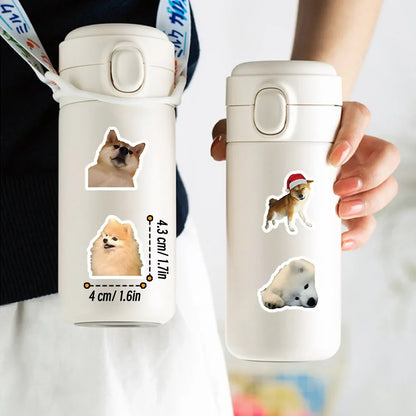 10/50/100pcs Funny Dog Stickers Cartoon Cute Decals Toy Stationery Guitar Phone Bicycle Laptop Luggage Car Graffiti Kids Sti…
