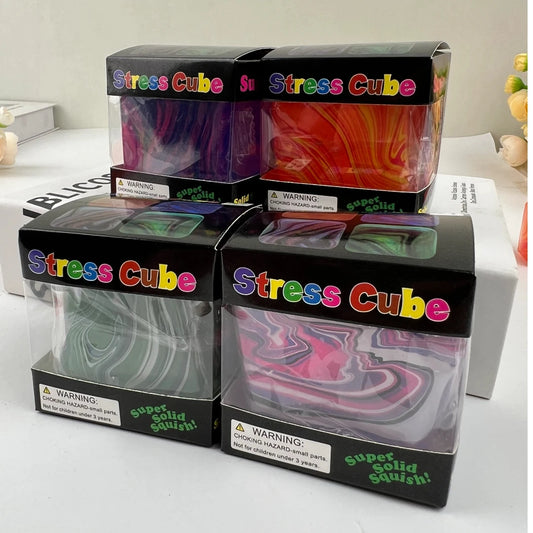 Soft and Glutinous Sensory Stress-relief Toy Cube Filled with Gel Stretchable Ball Soft Ice blind box Slow Rebound - image 2