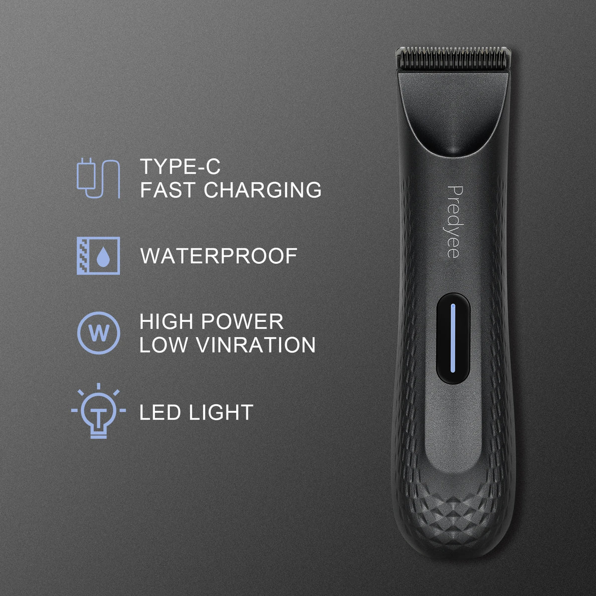 Electric Groin Hair Trimmer for Men,Body Groomer & Pubic Waterproof Hair Trimmer,Replaceable Ceramic Blade - image 3