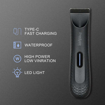 Electric Groin Hair Trimmer for Men,Body Groomer & Pubic Waterproof Hair Trimmer,Replaceable Ceramic Blade - image 3