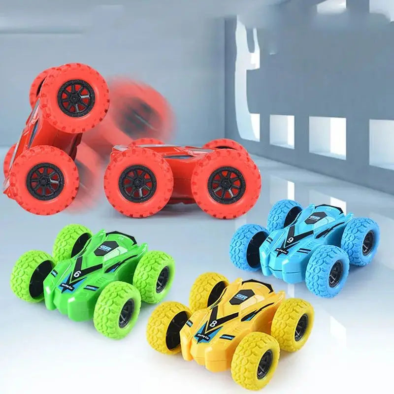 Children's Toy Car Fun Double-Sided Car Inertial Safety Anti-Collision Anti-Fall Kids Model Sliding Off-Road Vehicle - image…