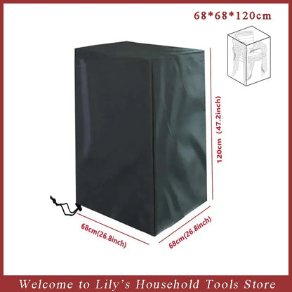 Stacked Chair Dust Cover Outdoor Garden Patio Furniture Protector Cover Waterproof Dustproof Chaircover Rain Cover Chair Sof…