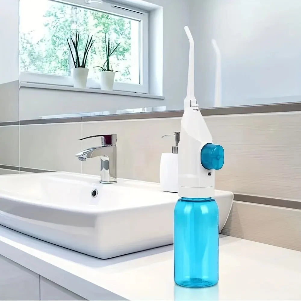 Household High Pressure Oral Irrigator Portable Teeth Clean Water Dental Floss Manual High Pressure Water Toothpick - image 5