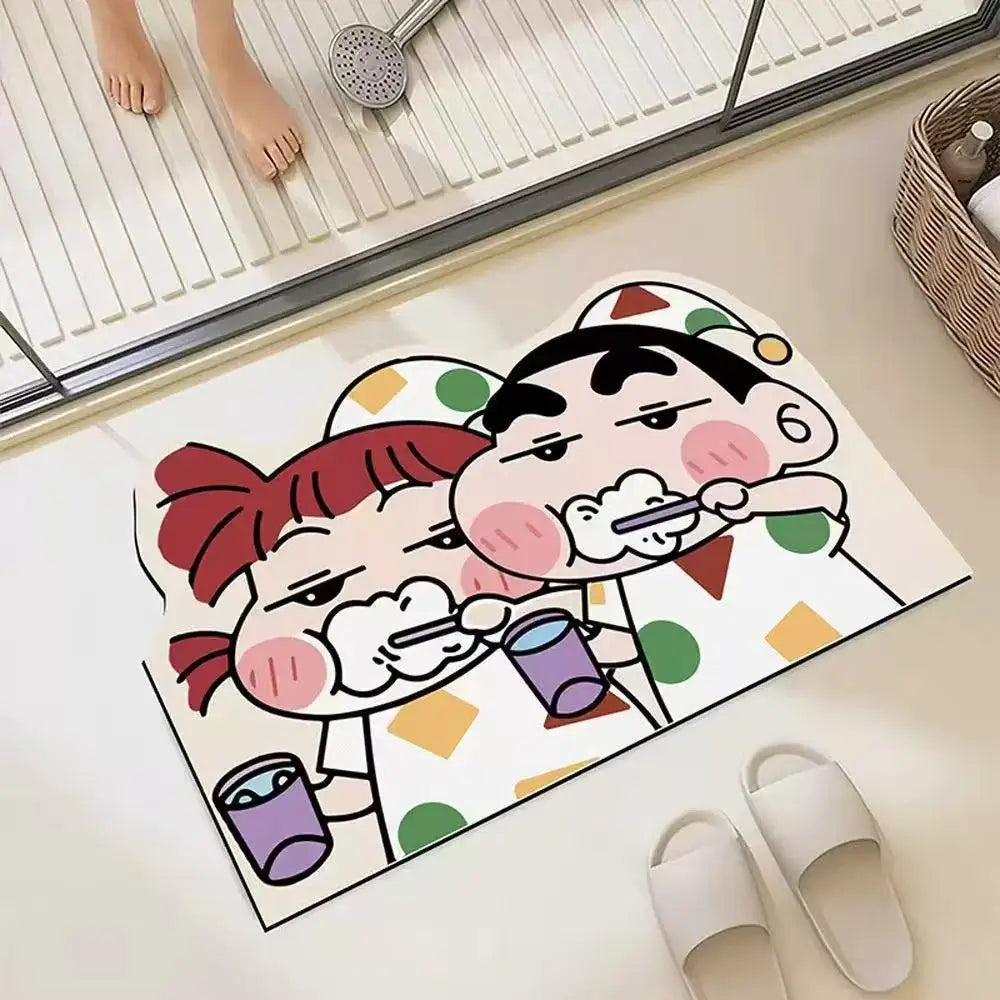 Shower Room Water Uptake Mat Quick Drying Fashionable Home Gifts And Exquisite Cartoon Anime Soft And Comfortable Anime Peri…