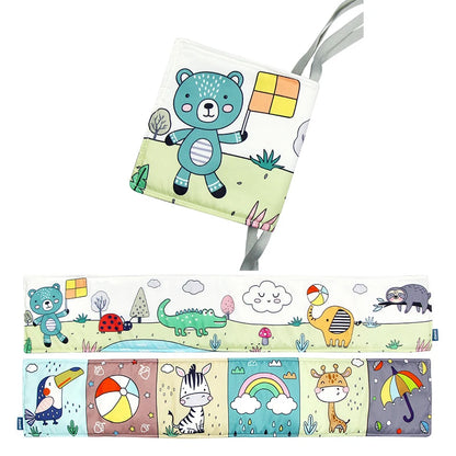 Soft Baby Books 3D Touch Feel High Contrast Cloth Book Sensory Early Learning Stroller Toys for Infant Toddler Gifts 0-12 Mo…