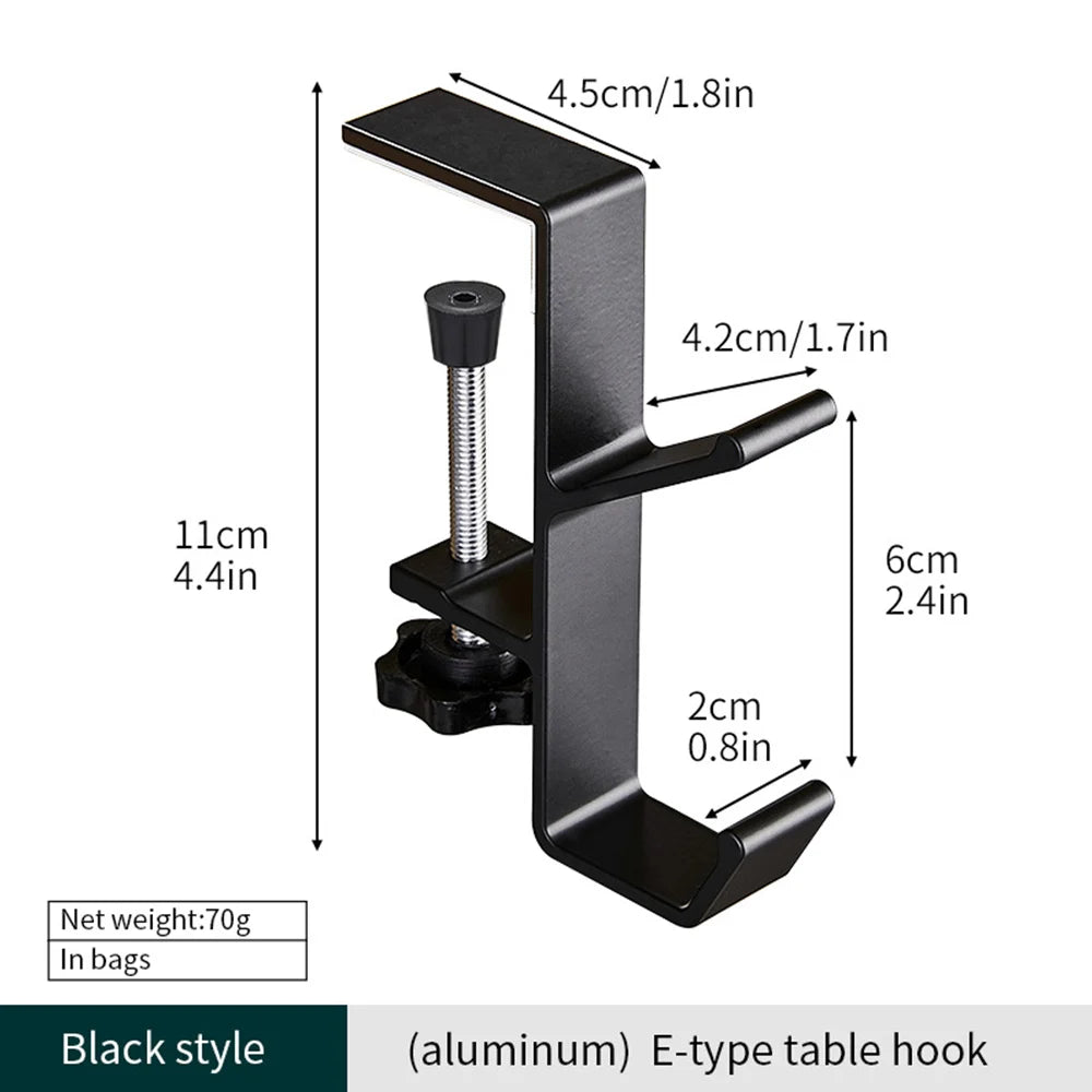 Punch-free Hanging Bag Hook Student Desk Side Hanging Bag Artifact Removable Mobile Handbag Holders Multi-functional Table H…