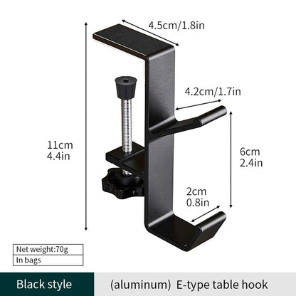 Punch-free Hanging Bag Hook Student Desk Side Hanging Bag Artifact Removable Mobile Handbag Holders Multi-functional Table H…
