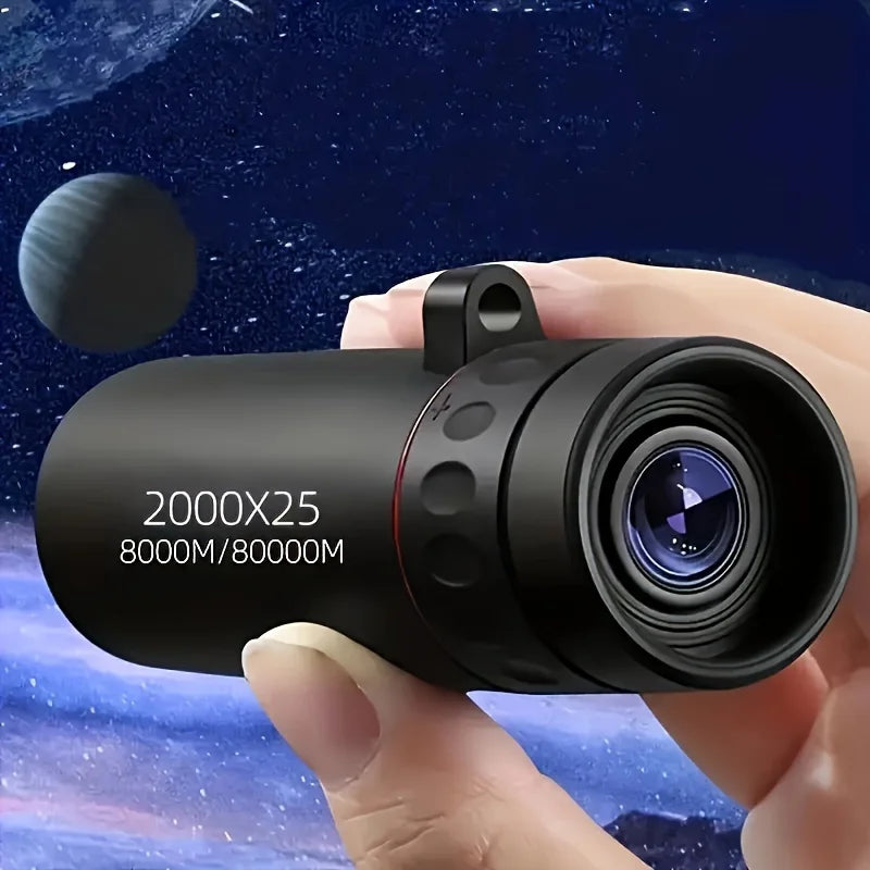 2025 2000X25 HD Monocular Telescope, Compact Portable for Travel, Hiking, Fishing, Camping, Stargazing, Concerts & Bird Watc…