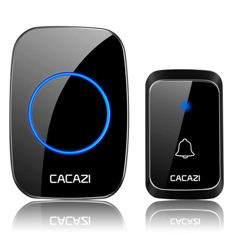 CACAZI A06 DC battery-operated Wireless Waterproof Doorbell 300M Remote 36 chimes Cordless Home Cordless Call Bell - image 6
