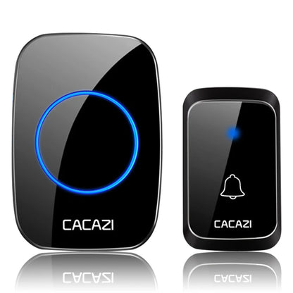 CACAZI A06 DC battery-operated Wireless Waterproof Doorbell 300M Remote 36 chimes Cordless Home Cordless Call Bell - image 6