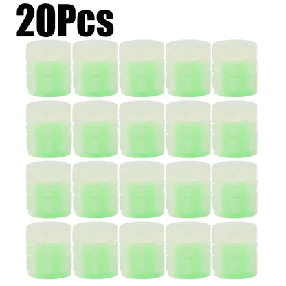Luminous Valve Caps Fluorescent Night Car Tire Valve Caps Motorcycle Bike Glowing Decor Wheel Nozzles Tyre Cap Car Accessori…