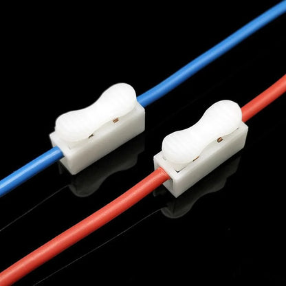 20/50Pcs No Solding Quick 1P 2P Cable Wire Connector No Screw Terminal Block Spring Clamp - image 8