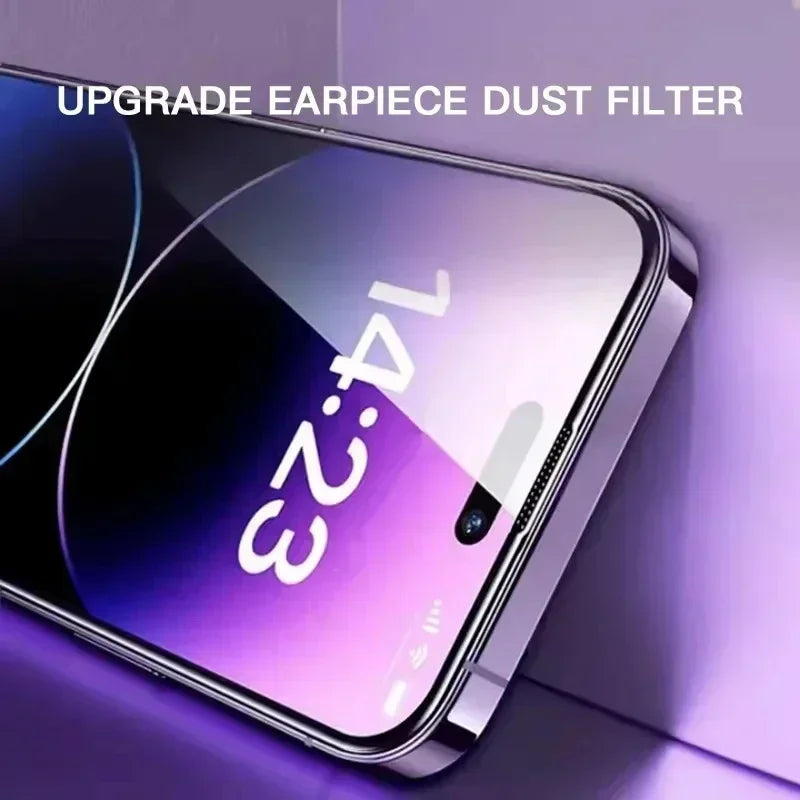 1-3Pc 8K High End Tempered Glass For iPhone 15 14 13 12 11 Pro Max XS MAX 15 16 Screen Protector With Alignment Mounting Cov…