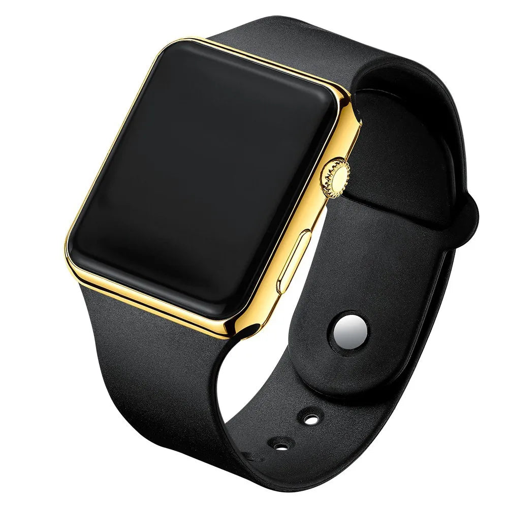 Simple Digital Watch for Men Women Fashion Sport LED Electronic Watch Black Silicone Wristband Casual Mens Watch Reloj Hombr…