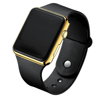 Simple Digital Watch for Men Women Fashion Sport LED Electronic Watch Black Silicone Wristband Casual Mens Watch Reloj Hombr…