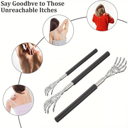Portable Extendable Back Scratcher Stainless Steel Telescoping Back Scratcher for Both Human and Pets Extendable Back Massag…