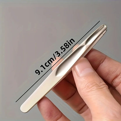 Premium Round Head Tweezers for Eyebrow & Facial Hair Removal Seamless Clips Short Hair Precision Beard Clip - image 5