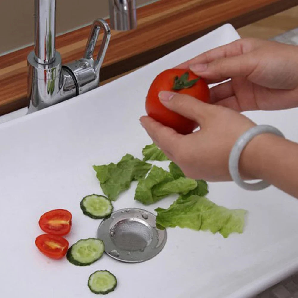Stainless Steel Bathtub Hair Catcher Stopper Shower Drain Hole Filter Trap Kitchen Metal Sink Strainer Floor Drain - image 2