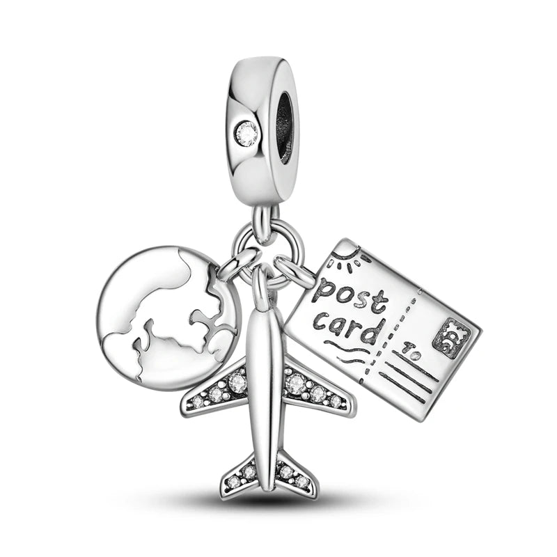 925 Sterling Silver Charms Beads Pendant Tree of Life Dog Elephant Love Heart Charm Fit Original Bracelet DIY Women Jewelry…