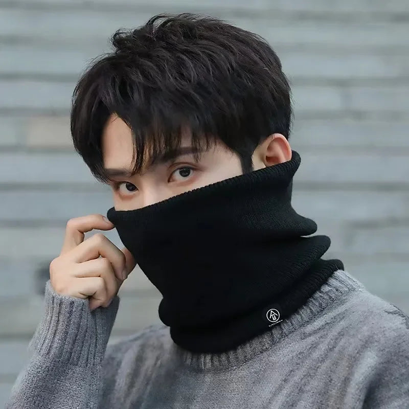 Knitted Neck Warmer Sports Scarf Fashion Soft Women Men Face Cover Winter Skating Running Hiking Scarves Thick Cold-proof Co…