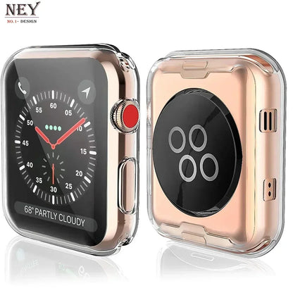 Soft TPU Screen Protector for Apple Watch 10 9 8 45mm 41mm 44mm 42mm 46mm 49mm Full Case Cover for IWatch Ultra 7 SE 6 5 4 3…