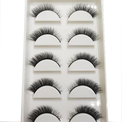 Natural 3D Mink False Eyelashes, Soft Wispy, Fluffy Eye Faux Lashes, Make Up Eyelash, Beauty Cat Cilios, 5 Pairs, 15 Styles…