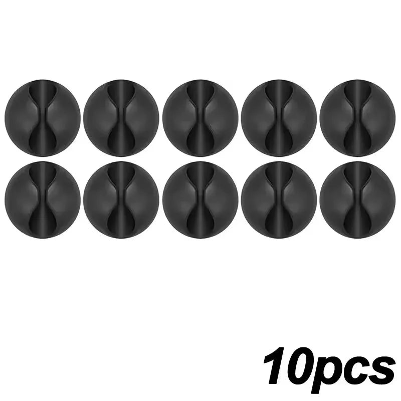 5/50Pcs Mini Cable Winder Organizer USB Charging Cable Clips Desk Tidy Organiser Wire Cord Holder Protectors In Home Office…