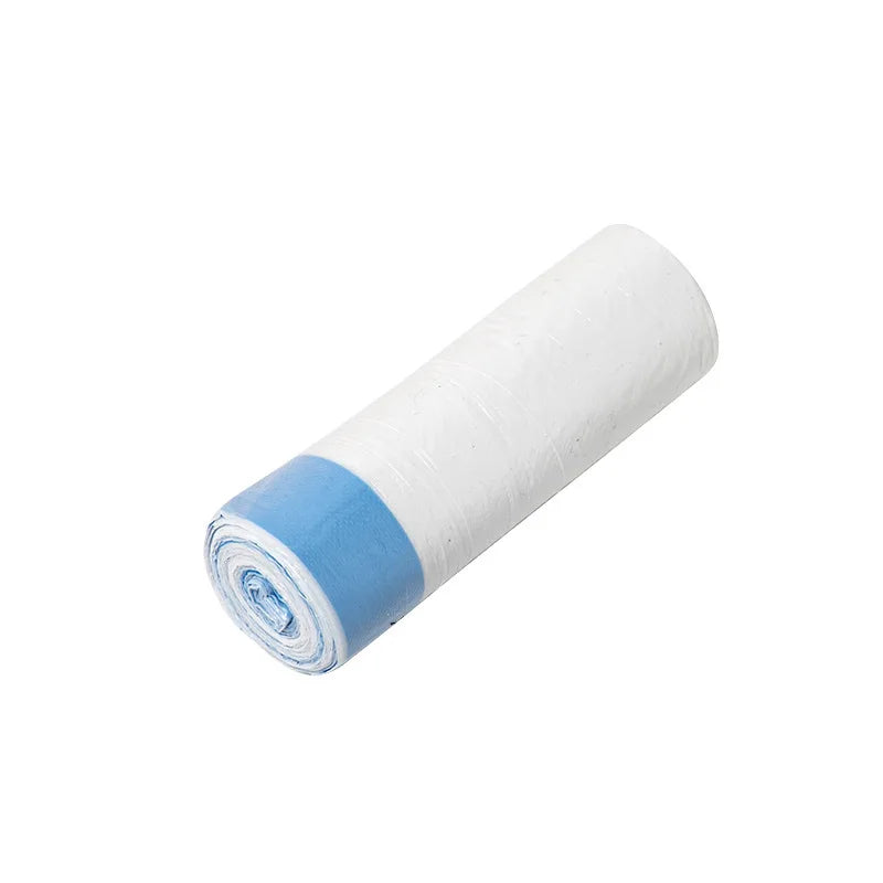 15pcs/roll Thick Trash Bags, Tear-Off Drawstring Trash Can Liners,For Home, Kitchen, Restaurant, Living Room, Garbage Sortin…