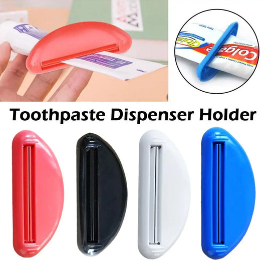 1pcs Multifunction Manual Toothpaste Dispenser Cream Tube Squeezer Bathroom Squeeze Paste Extruding Clip Squeezing Clamp - i…
