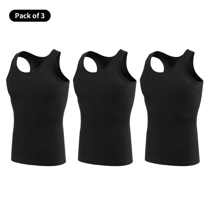 1/3/5 Piece Men's Cotton Sports Skinny Vest Teenagers Leisure Joker Sleeveless T Men's Fitness Training Simple Top - image 13