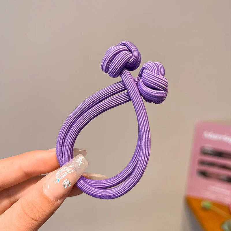 Simplicity Stretch Rubber Hair Ties for Women High Elasticity Fashion Girl Head Rope Scrunchie Hair Accessories - image 21